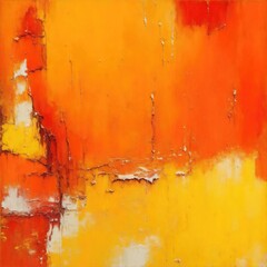 abstract rough orange and multicolored oil brushstroke painting texture background