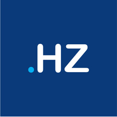 HZ Initial logo management company luxury premium trendy - obrazy, fototapety, plakaty