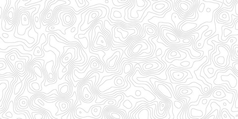 Topographic map background geographic line map with elevation assignments. Modern design with White background with topographic wavy pattern design.paper texture Imitation of a geographical map shades