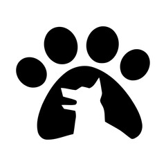 dog paw vector elements