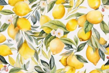 yellow lemon on a white background