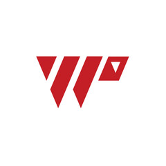Letter WP Initial Logo Vector