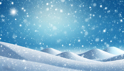 christmas background with snowflakes