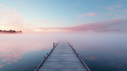 Obraz premium sunrise over the lake high definition photographic creative image