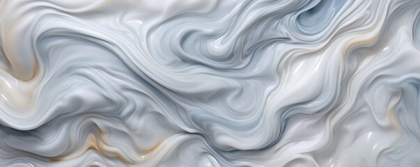 Obraz premium White marble curly background
