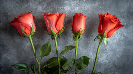 Fototapeta premium bouquet of red roses