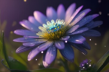 Obraz premium Daisy flower.wallpaper or backdrop concept