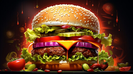 hamburger,generate ai	