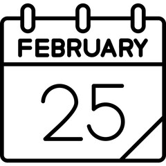 25 February Icon