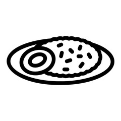 fired rice outline icon