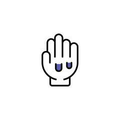 Obraz premium Holi icon design with white background stock illustration