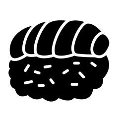 sushi glyph icon