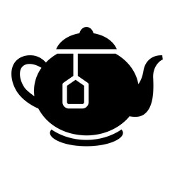 tea glyph icon