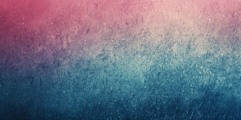 Textured gradient background with speckles, shifting from pink to teal blue.