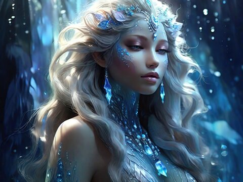 woman, water, fantasy, underwater, beauty, mermaid, hair, fashion, swimming, fairy, sea, pool, art, blue, people, face, model, child, ocean, magic, painting, fish, summer, makeup, winter, glamour, sno