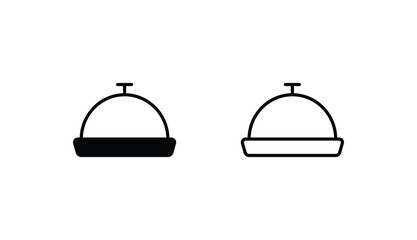Food tray icon design with white background stock illustration