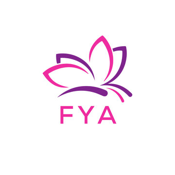 FYA Letter logo design template vector. FYA Business abstract connection vector logo. FYA icon circle logotype.
