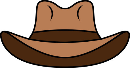 Cowboy Hat Color Layered SVG Cut File for Cricut and Silhouette, EPS ,Vector, PNG , JPEG, Zip Folder