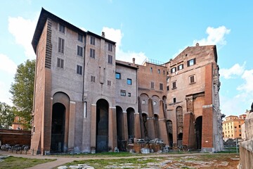 Rear view of Teatro di Marcello (Theatre of Marcellus), Rome, Italy