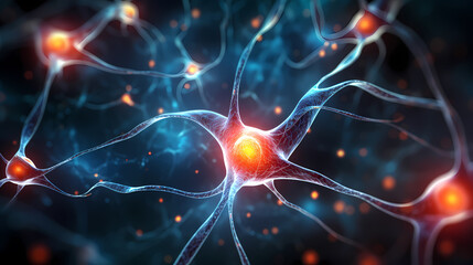 Virus cells abstract science concept, medical research background