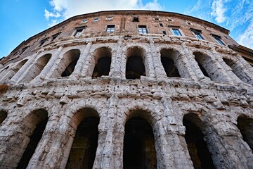 Obraz premium Arches of Teatro di Marcello (Theatre of Marcellus), Rome, Italy 