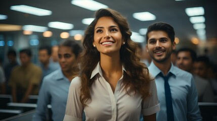 Smiling and confident female executive - profile picture - CEO - business loeader 