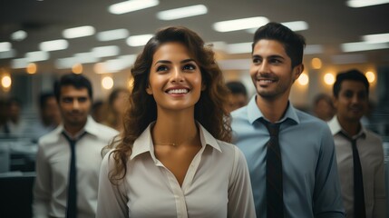 Obraz premium Smiling and confident female executive - profile picture - CEO - business loeader 