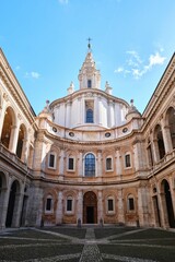 Fototapeta na wymiar Church of Saint Ivo at La Sapienza (Sant'Ivo alla Sapienza), Rome, Italy