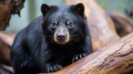 black bear cub high definition photographic creative image