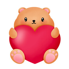 teddy bear with heart