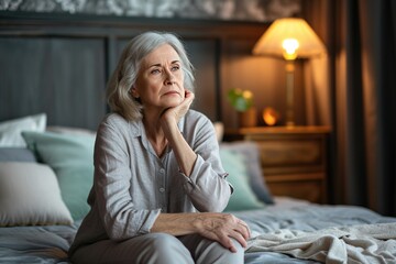 Elderly Loneliness and Health Struggles,Sad Senior Citizen Facing Life's Challenges