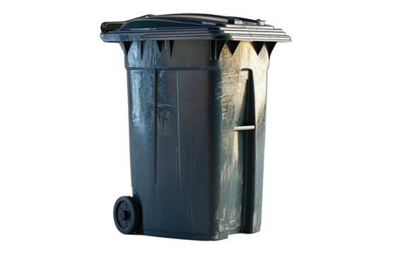 Pragmatic Car Trash Bin on Transparent Background