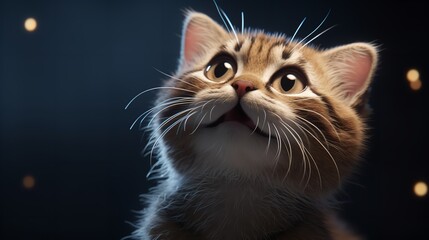 Sad and Cute Cat Laughing 8K/4K - Photorealistic

