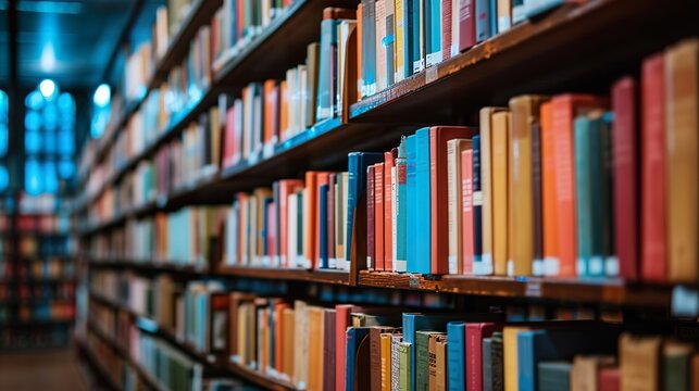 図書館の書庫の背景素材02