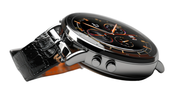 Stylish Smartwatch Tech on Transparent Background