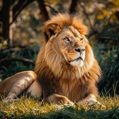 Wild predatory animals in the wild. Large predatory cats. 