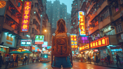 Neon Nights: Urban Exploration
