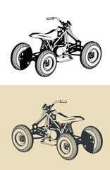 Quad bike illustration