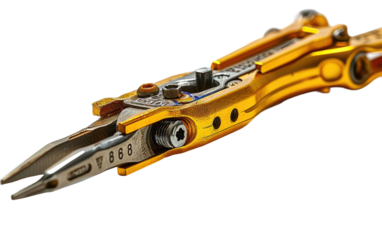 Reliable Sturdy Wire Crimping on Transparent Background