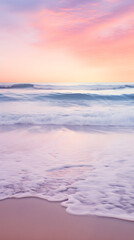 Fototapeta na wymiar Tranquil Dusk at the Beach - A Beautiful Display of Nature's Evening Symphony