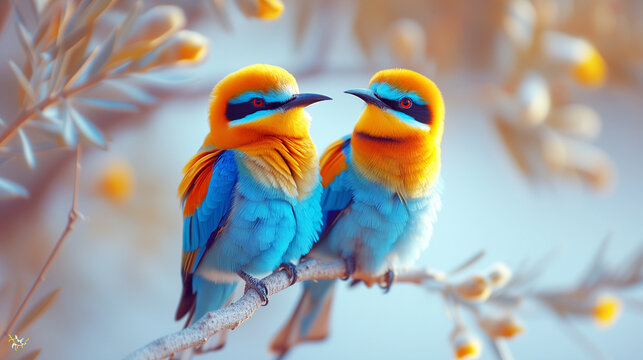 Twin Birds Images – Browse 33 Stock Photos, Vectors, and Video