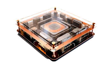 Computing Processor on Transparent Background