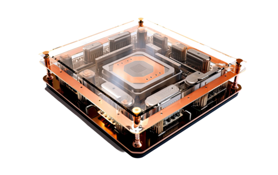 Computing Processor on Transparent Background