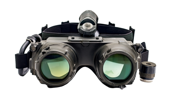 Stealthy Night Vision Goggles on Transparent Background