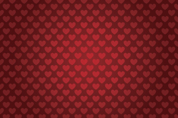 Vector love heart pattern, vector hand drawn Valentine's Day pattern, Valentine's Day background.