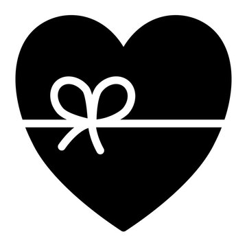 This is the Heart Box icon from the Valentine icon collection with an Solid style