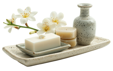 Modern Contemporary Soap on Transparent Background