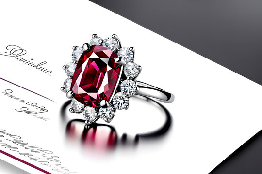 3carat ruby white gold ring