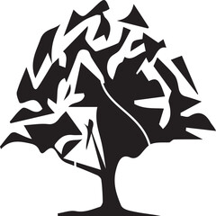 Elegant creative tree design of color