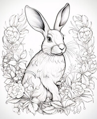 
Captivating coloring pages showcase a beautiful rabbit in various settings, providing a delightful and creative activity for artists of all ages to add their imaginative hues.